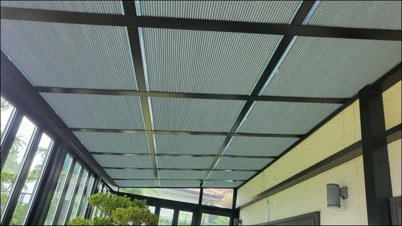 썬룸-허니컴쉐이드-전체시공