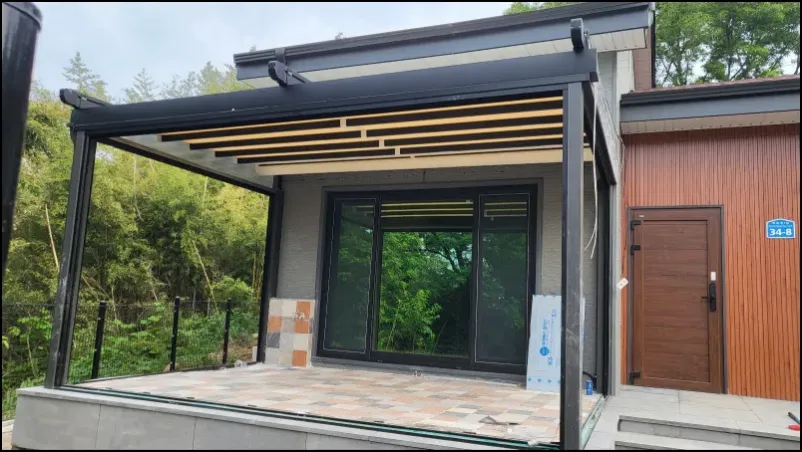 썬룸-전동어닝-열차단